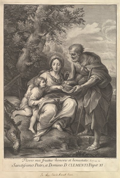The Virgin and Joseph with the Young Jesus by Johann Jakob Frey the Elder