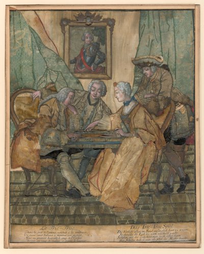 The Game of Tric-Trac by Johann Jakob Haid