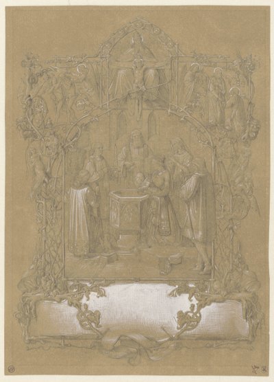 Design for a Baptism Print by Johann Klein (attributed to)