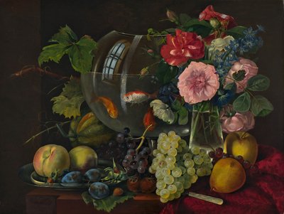 Still Life with Goldfish Bowl by Johann Knapp