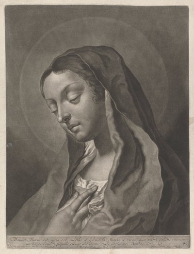 Manna Maria is Subtle and Splendid, Sweet and Virgin, Coming as if from Heaven, Food Sweeter than Honey for All the People of the Churches by Johann Lorenz Haid