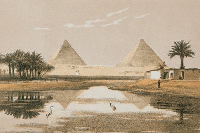 The Pyramids of Giza by Johann Martin Bernatz