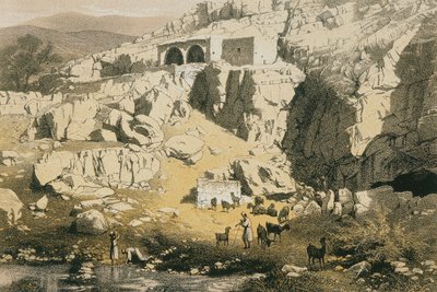 View of Baniyas by Johann Martin Bernatz