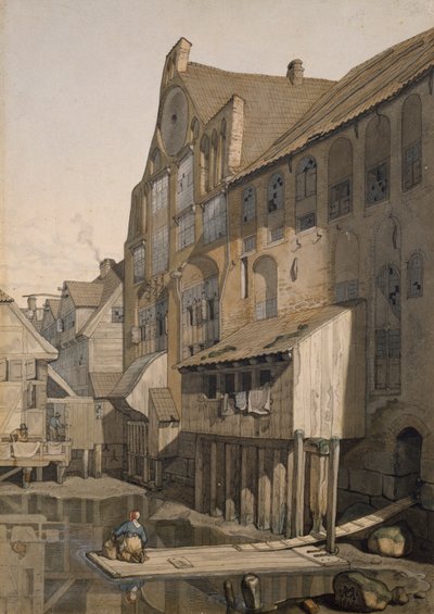 North Side of the St. Johannis Klosters in Hamburg by Johann Martin Gensler
