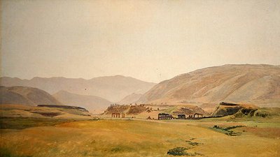 A Campagna Landscape by Johann Martin von Rohden