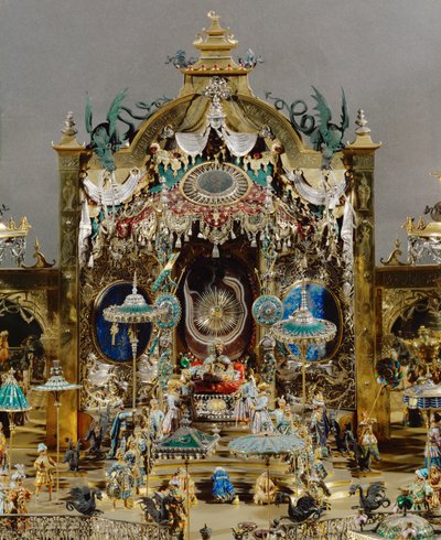 The Court at Delhi on the Anniversary of the Great Moghul Aureng-Zeb by Johann Melchior Dinglinger