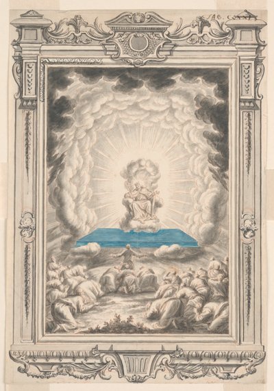 Study for God Appears to Moses and his Companions, Plate 171, Physica Sacra by Johann Melchior Füssli