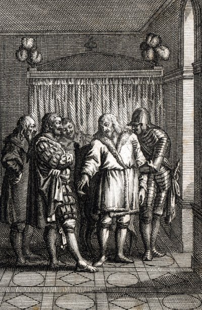 Emperor Rudolph I of Hapsburg decides on his last trip to Speyer by Johann Michael Mettenleiter
