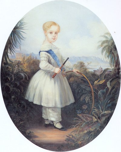 Afonso, Prince Imperial of Brazil, Eldest Son of Pedro II, 1846 by Johann Moritz Rugendas