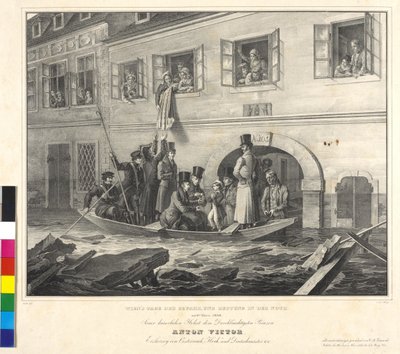 Of Vienna Day of the Danger, and Salvage in the Noth on 2nd March 1830 by Johann Nepomuk Hoechle