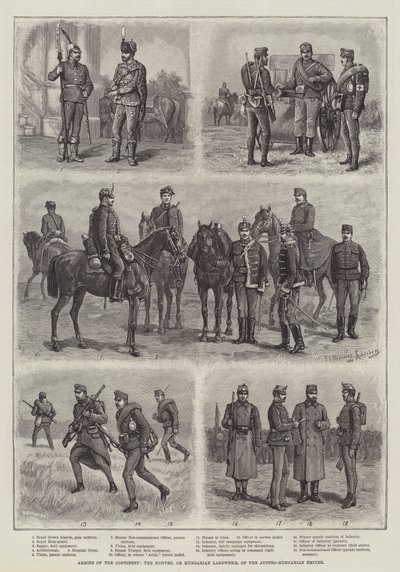 Armies of the Continent, the Honved, or Hungarian Landwehr, of the Austro-Hungarian Empire by Johann Nepomuk Schonberg
