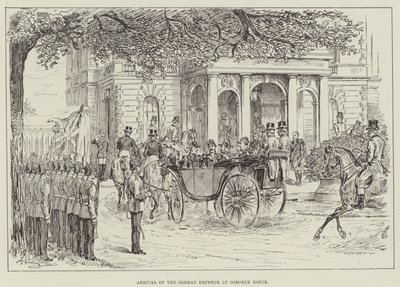 Arrival of the German Emperor at Osborne House by Johann Nepomuk Schonberg