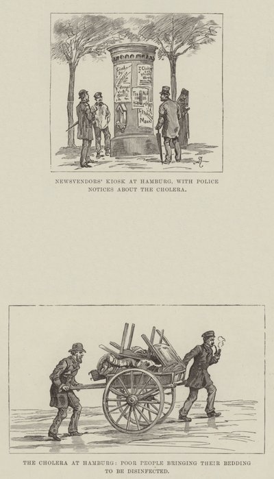 The Cholera at Hamburg by Johann Nepomuk Schonberg