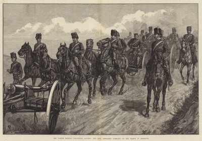 The Easter Monday Volunteer Review, the Honourable Artillery Company on the March to Brighton by Johann Nepomuk Schonberg