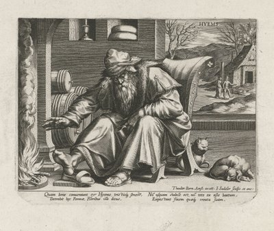 Winter (The Four Seasons) by Johann Sadeler (I)