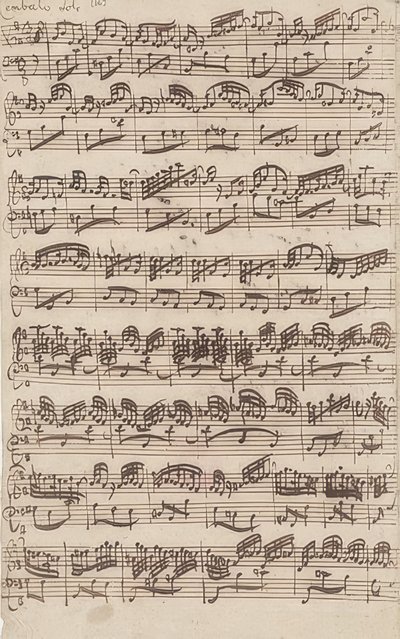 Allegro (Solo Harpsichord) from the First Version of Sonata No. 6 in G Major for Violin and Obligato Harpsichord by Johann Sebastian Bach