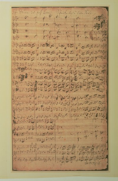 Autograph manuscript, Cantata BWV 180 