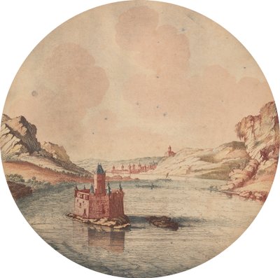 Castles, Ruins and Seascapes - Six Colored Engravings by Johann Teyler