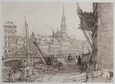 On Steinwerder 21-05-1882 by Johann Theobald Riefesell