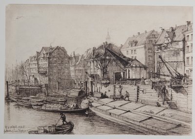 High Bridge near the New Crane by Johann Theobald Riefesell
