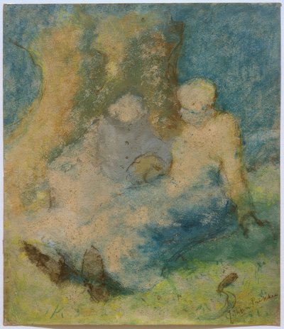 Two Figures by a Tree by Johan Thorn Prikker