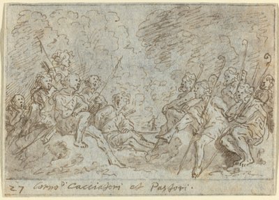 Chorus of Hunters and Shepherds by Johann Wilhelm Baur