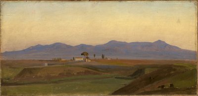 View from the Roman Campagna to the Sabine Mountains by Johann Wilhelm Schirmer