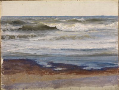 Sea Surf on the Coast of Normandy by Johann Wilhelm Schirmer