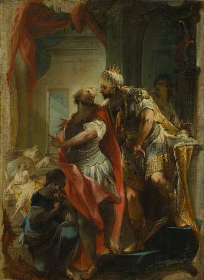 Saint Sampson with the Emperor Justinian by Johann Wolfgang Baumgartner