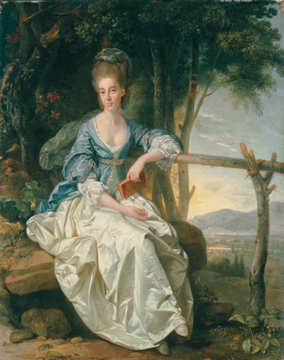 Portrait of Miss Matilda Cleveland in a Tuscan Landscape by Johan Joseph Zoffany