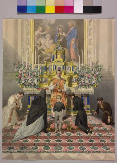 First Communion of Emperor Franz Joseph I by Johann the Yngr. Dallinger von Dalling