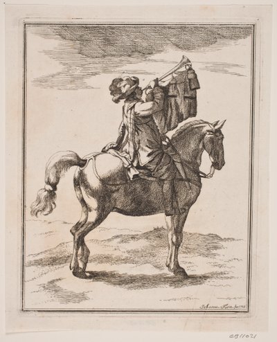 A Trumpeter on Horseback by Johanna Fosie