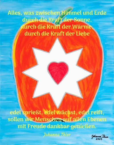 Grateful for Noble Love and Warmth by Johanna Thier