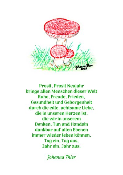 Happy New Year - Version 2 by Johanna Thier