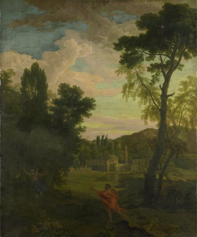Arcadian Landscape with Jupiter and Io by Johannes (1646-c.1726) Glauber