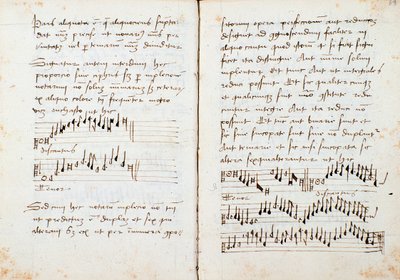 Page from a musical theory book by Johannes Tinctoris by Johannes (c.1435 1511) Tinctoris