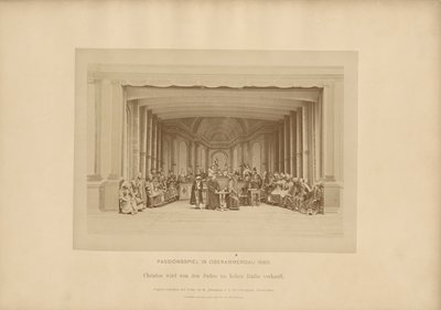 Passion Play of Ober-Ammergau - Christ is Sold by the Jews in the High Council by Johannes Bernhard