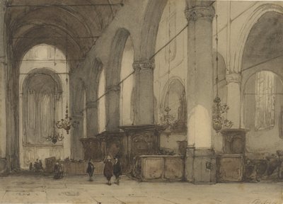 Church Interior by Johannes Bosboom