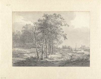 Landscape with a Road Along a Water by Johannes Franciscus Christ