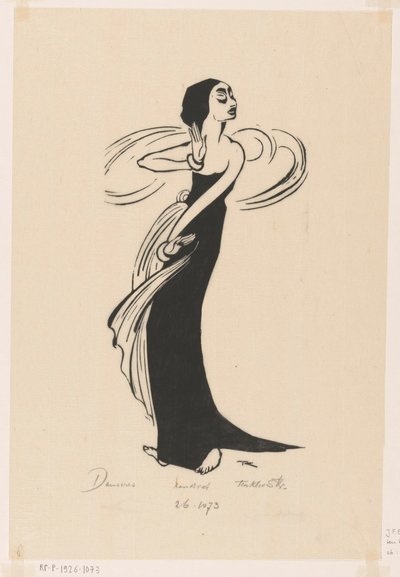 Dancer by Johannes Frederik Engelbert ten Klooster (signed by artist)