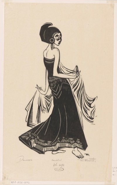 Dancer by Johannes Frederik Engelbert ten Klooster (signed by artist)