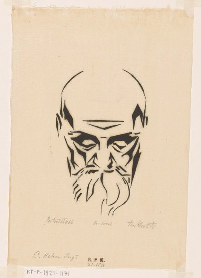 Portrait of Carl Hohn by Johannes Frederik Engelbert ten Klooster (signed by artist)