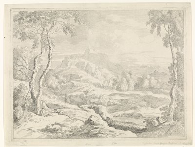 Landscape with Shepherds (Landscapes after Gaspar Poussin) by Johannes Glauber