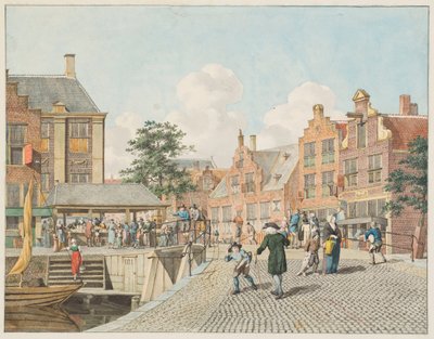 Dutch Townscape by Johannes Huibert Prins