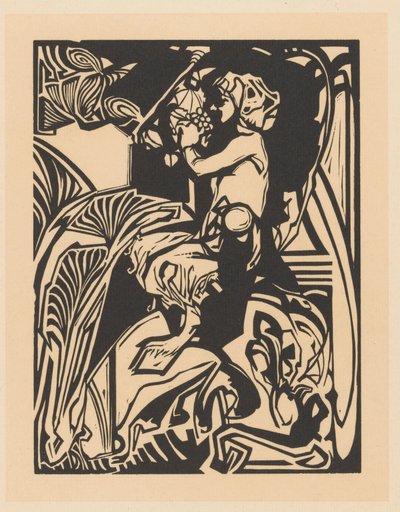 Satyr with Bunch of Grapes by Johannes Josephus Aarts