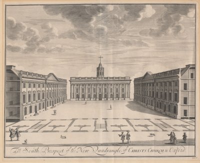 The South Prospect of the New Quadrangle of Christ Church in Oxford by Johannes Kip after Leendert Knijff