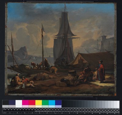 A Port Scene by Johannes Lingelbach