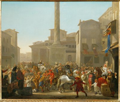 Carnival in Rome by Johannes Lingelbach