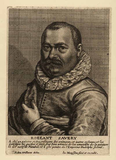 Portrait of Roelant Savery by Johannes Meyssens