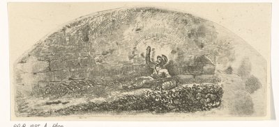 Soldier Sitting Against a Wall by Johannes Mock